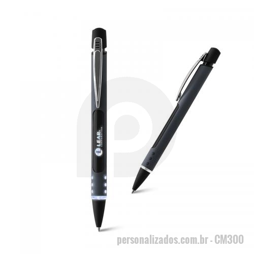 Caneta Met Lica Personalizada Cm Caneta De Metal Led