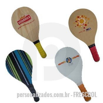 Kit Jogo Frescobol 2 Raquetes + Bola + Sacola - Preto