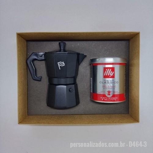 Kit Café 3 Peças Personalizado Frete Grátis - Mínimo 20
